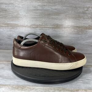 BRUNO MAGLI Men’s Westy II Brown Leather Low Top Sneakers Size 9